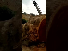 machine à découper des gros bûches, scie à chaîne