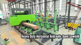 Scierie à bande hydraulique horizontale robuste