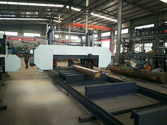 MJ2500 Large Scale Horizontal Bandsaw Machine Log Cutting Band Sawmill For Sale