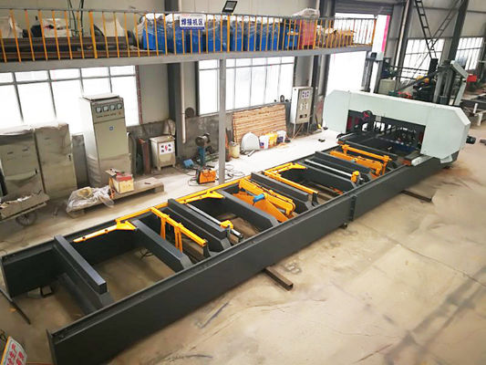 Large Horizontal Wood Cutting Hydraulic Automatic Band Sawmill For Sale