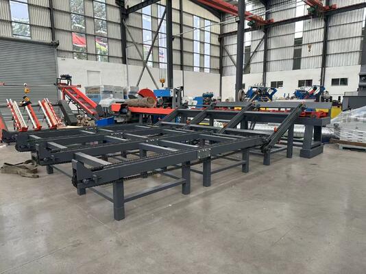 50-Ton Hydraulic Thrust Mobile Fully Automated Firewood Processor for 600mm Log Diameter Splitting