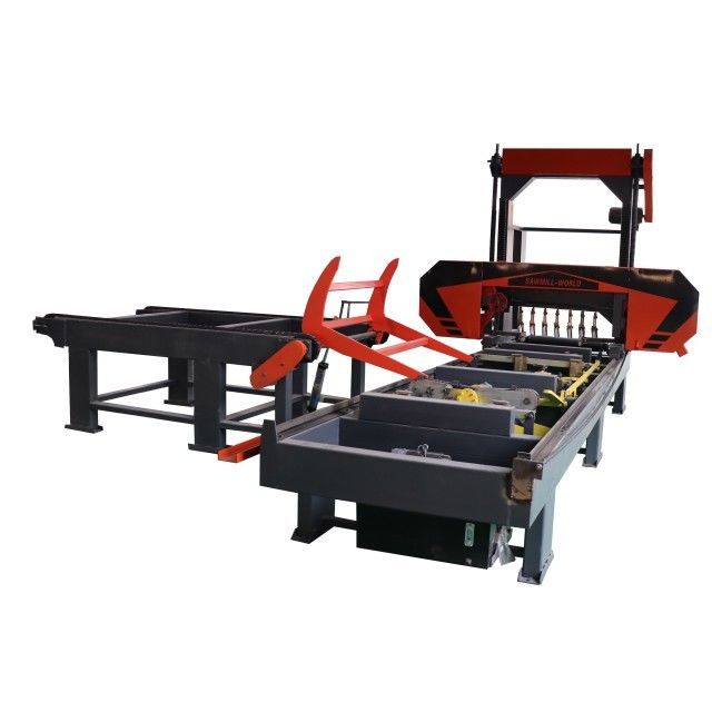 Automatic Hydraulic Wood Band Sawmill, Hydraulic automation Log Bandsaw Mill Machine