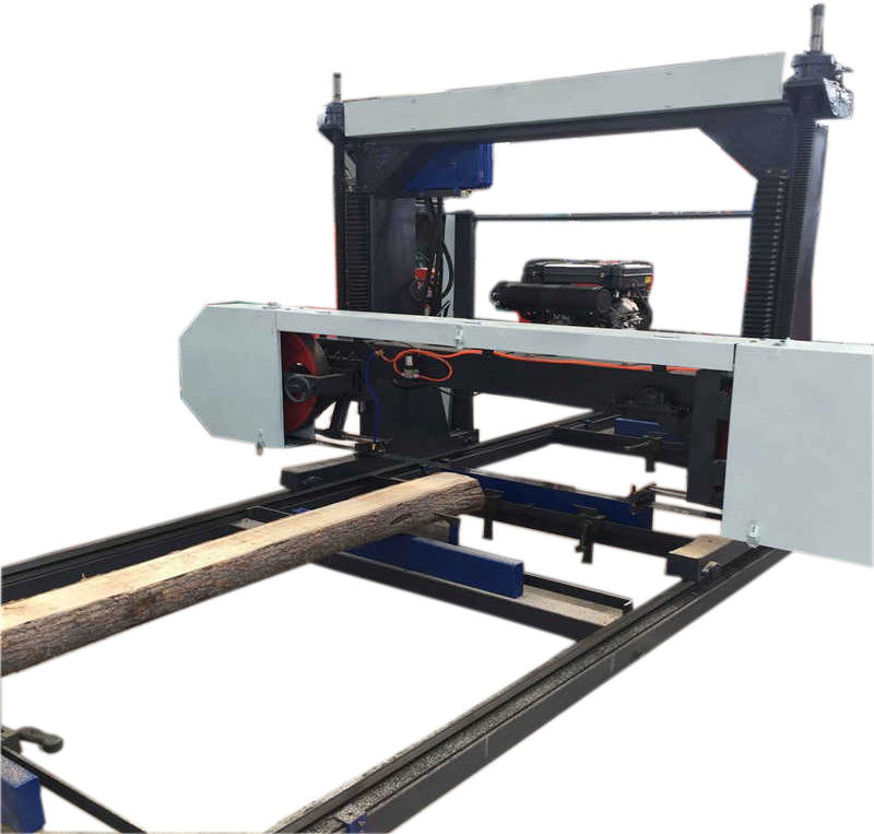 MJ1600D Round Log Sawing Bandsaw, Horizontal Cutting Mobile Portable Sawmill for sale