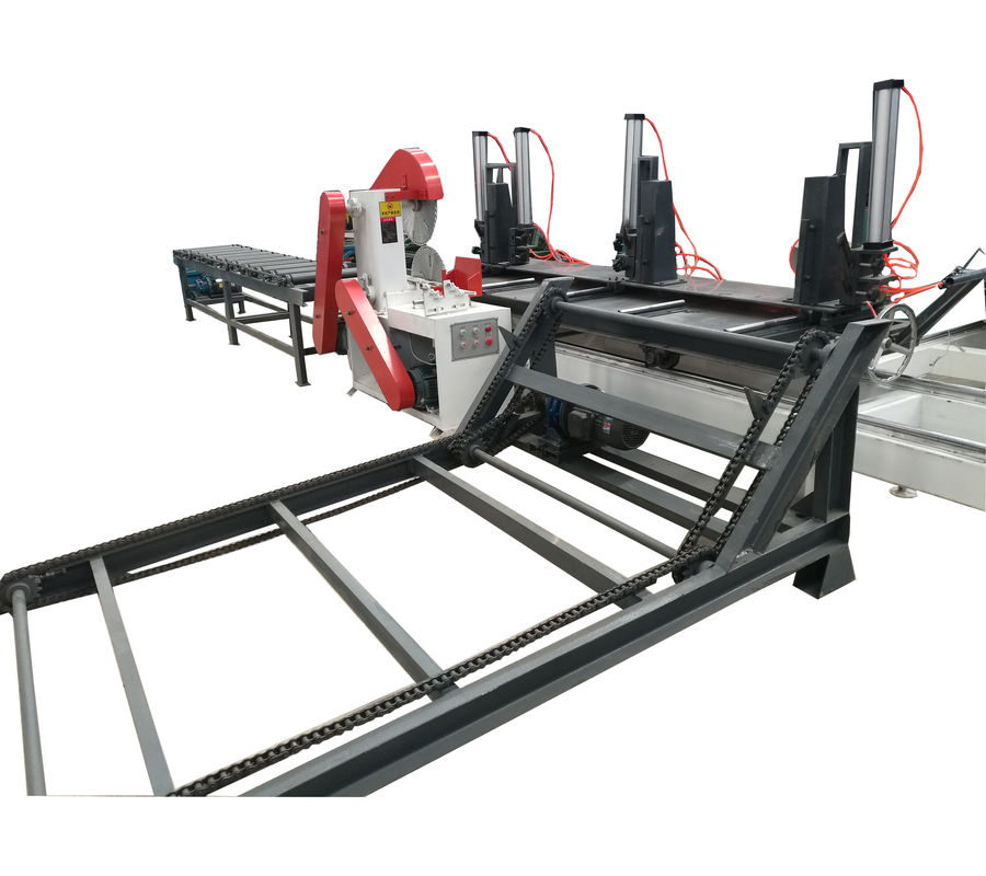 Twin Disc Circular Saw /Computer Wood Log Sliding Table Sawmill with Linear axis