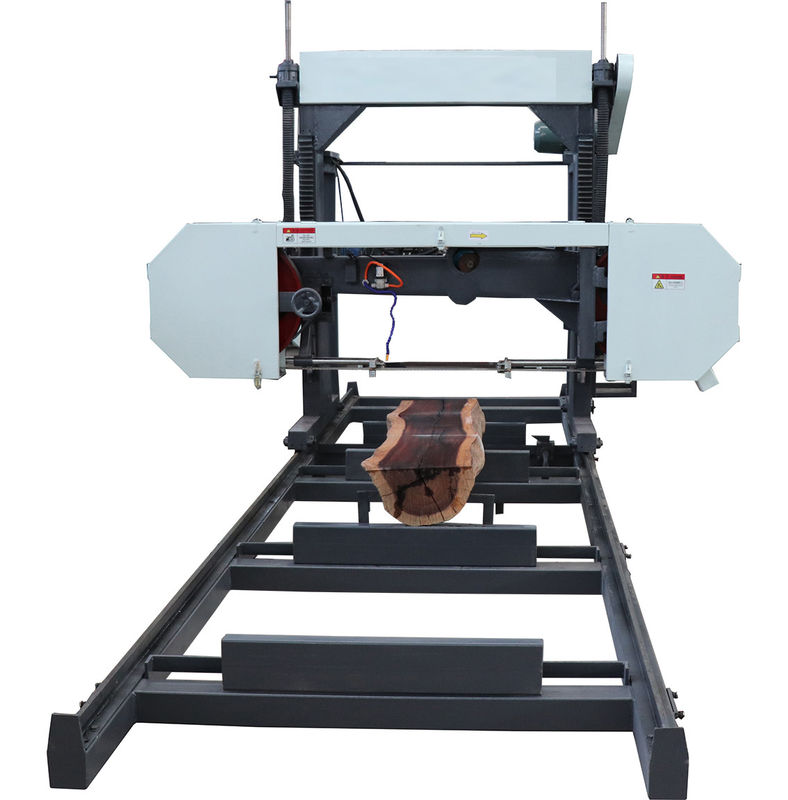 portable wood cutting band saw sawmill/ horizontal portable wood band sawmill