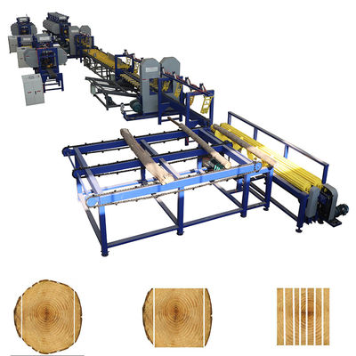 Le bois de scierie a vu que chaîne de production automatique de machine bande verticale jumelle de scierie a vu