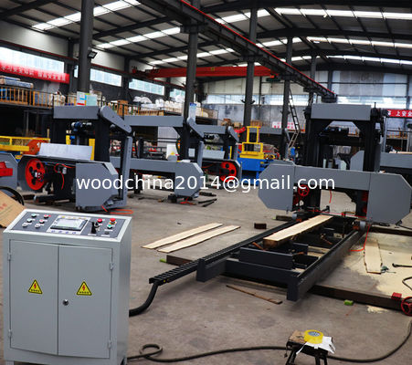 1000mm 1300mm scierie portative en bois scie à ruban horizontale électrique scierie à ruban avec alimentation par onduleur