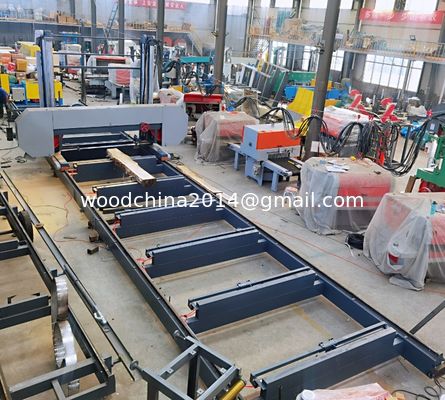 Dia 2500mm CNC Horizontale automatique de la scie à bande de bois machine à bande de scie pour la coupe de bois africain