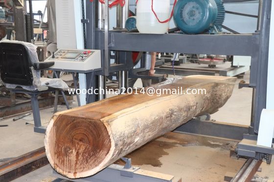 Machine de coupe de bois dur de Chine Sauvage à bande horizontale portable