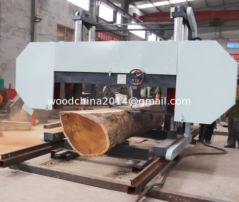 Machine de coupe de bois dur de Chine Sauvage à bande horizontale portable