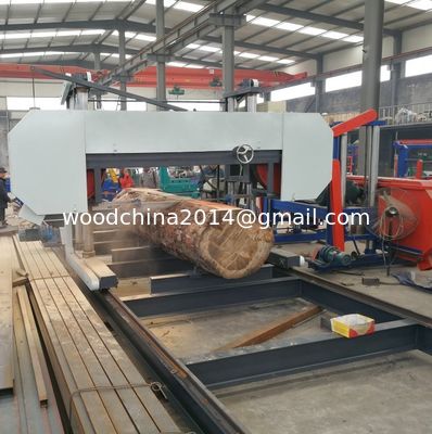 Machine de coupe de bois dur de Chine Sauvage à bande horizontale portable