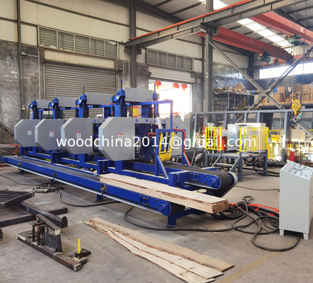 Horizontal Multi Head Saw Machinery Log Square Wood Cutting Machine Price