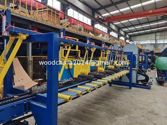 ligne de production de palettes de bois double bande verticale machine de coupe de bois