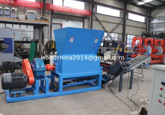 Machine de broyage de palettes de bois compactes, déchiqueteuse de palettes avec aimant pour l'industrie domestique