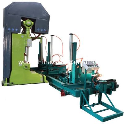 Woodworking Saw Machines Wood Cutting Vertical Band Saw Machine With Carriage, CNC Band Saw