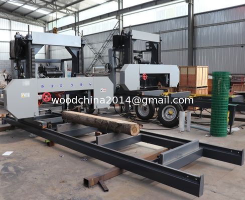 Chine usine de vente horizontale de bois portable bande a vu scierie machine à scier en bois