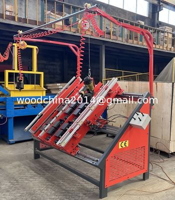 Machine à clouer en bois à palettes, machine à clouer en bois à palettes pneumatique largeur max. 3300 mm