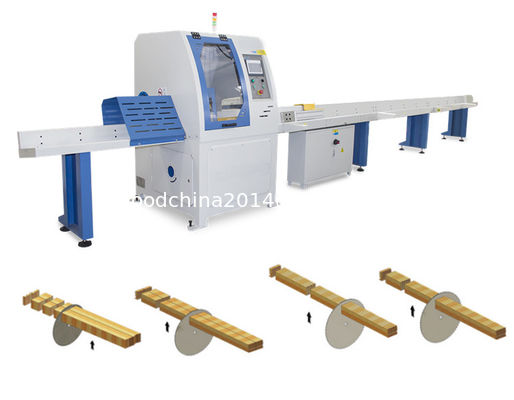 Machine à voir circulaire automatique de coupe croisée de planches de palettes de bois/sage à couper des blocs de palettes de bois