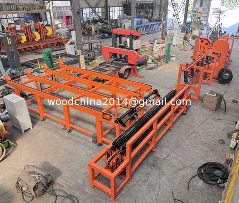 Automatique de coupe de troncs de bois de petite taille, scie jumelle à bande, ligne de production de traitement du bois industriel