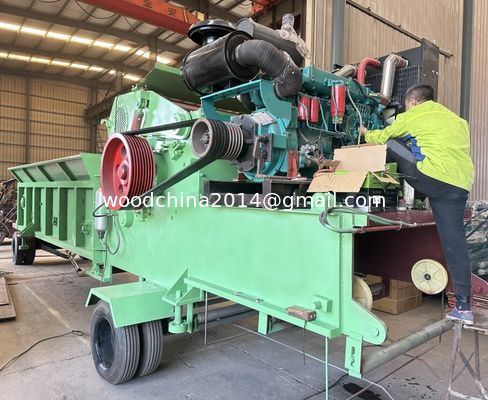 Automatic Wood Shredder Crusher Wood Chipper Processing Machine