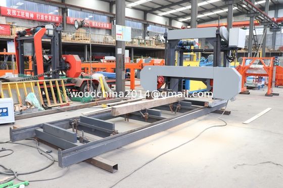 Machine à scier pour le traitement du bois de bois, scière portable à bois, tronçonneuse horizontale automatique avec alimentation par onduleur