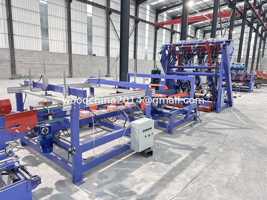 Ligne de production automatique de clôture de palettes en bois Euro Block Ligne automatique pour la machine de fabrication de palettes européennes