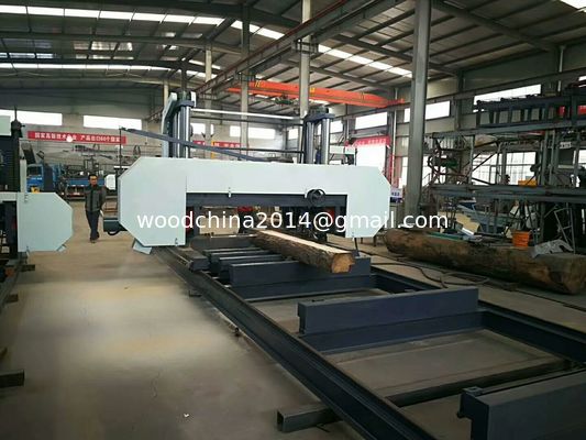 MJ2500 Large Scale Horizontal Bandsaw Machine Log Cutting Band Sawmill For Sale