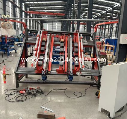 Machine de clôture semi-automatique de palettes en bois / ligne de production de palettes en bloc euro