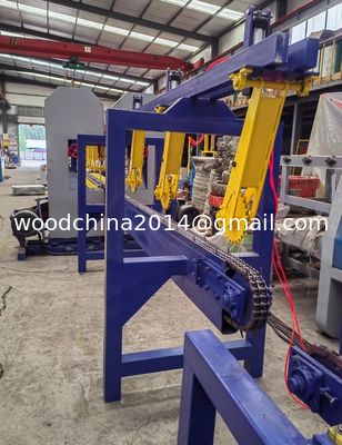 Ligne de scie à bois à sciure entièrement automatique Ligne de production de scie à bois verticale Machine de coupe de bois