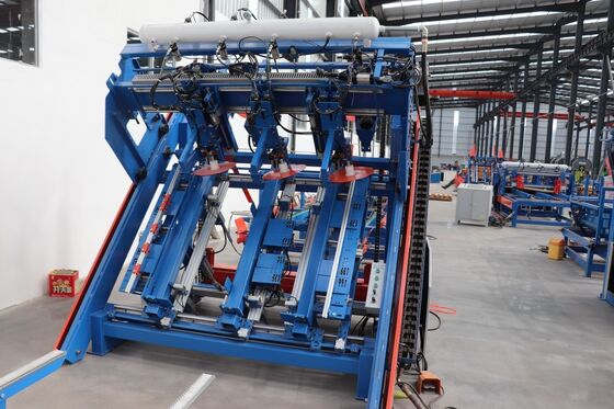 Ligne de production automatique de machine à clouer les palettes en bois, équipement de fabrication de palettes 2400x1200mm pour les installations industrielles