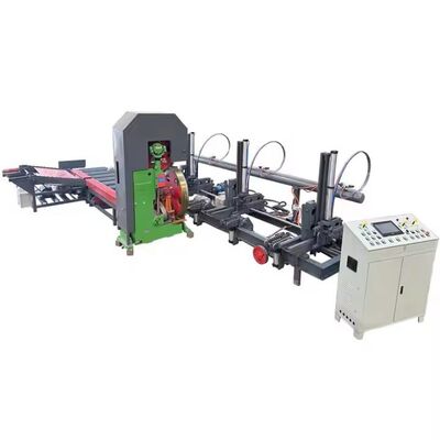 Scie à ruban verticale pour bois MJ3210 Scierie à grumes avec chariot automatique roue de 1060 mm moteur de 30 KW