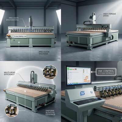 SHDJ2700H Machine automatique de clôture de panneaux acoustiques pour panneaux d'isolation acoustique à paroi en bois