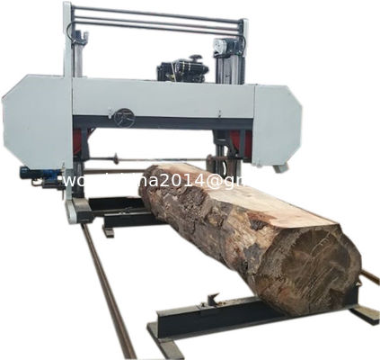Grande machine de coupe de bois à bande horizontale portable