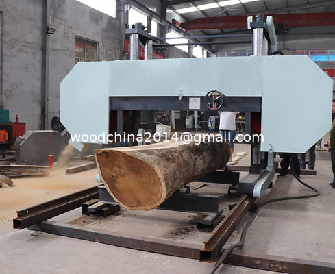 Grande machine de coupe de bois à bande horizontale portable