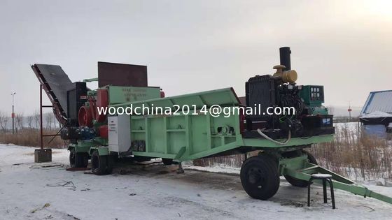 Machine en bois de broyeur des palettes SH800-500, broyeur en bois de rondin avec le moteur de pompe à huile
