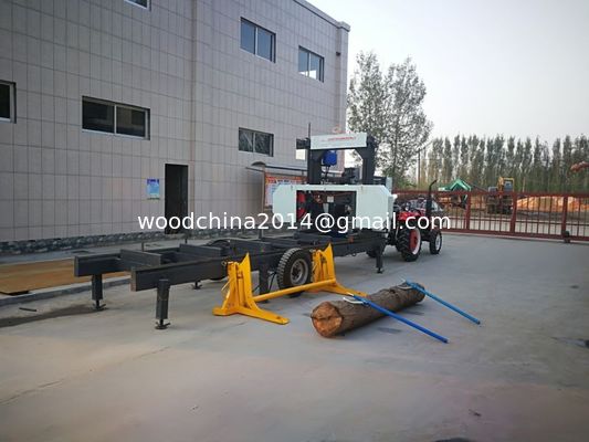 Hydraulic Wood Portable Sawmill Machine For Hardwood Logs cutting with log loading