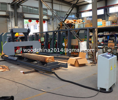 1000mm 1300mm scierie portative en bois scie à ruban horizontale électrique scierie à ruban avec alimentation par onduleur