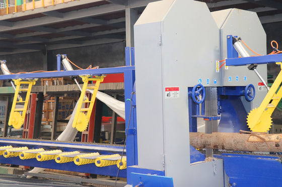 Dia 100mm-500mm Scie à ruban verticale Twin Heads Scies à ruban pour couper les grumes