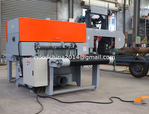 Automatique de l'alimentation de la ceinture à deux lames circulaires de la planche Edger Sawmill Machine largeur 1000mm